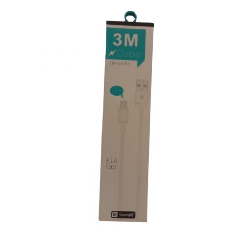 GPENKJ FAST 3M TÖLTŐKÁBEL USB-IPHONE (GP-S101P3) (1484)