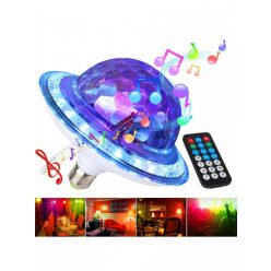   RGB led disco fényű, bluetooth hangszóróval mp3 lejátszó és party fény (RGB6W)