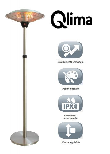 Qlima Patio Heater teraszfűtő hősugárzó (PEP2021E) (1741)